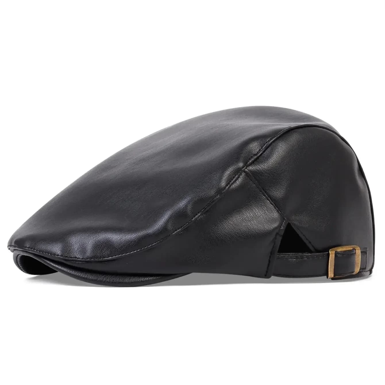 Casquettes de gavroche rétro en cuir PU pour hommes, chapeaux de peintre britanniques, casquettes pl