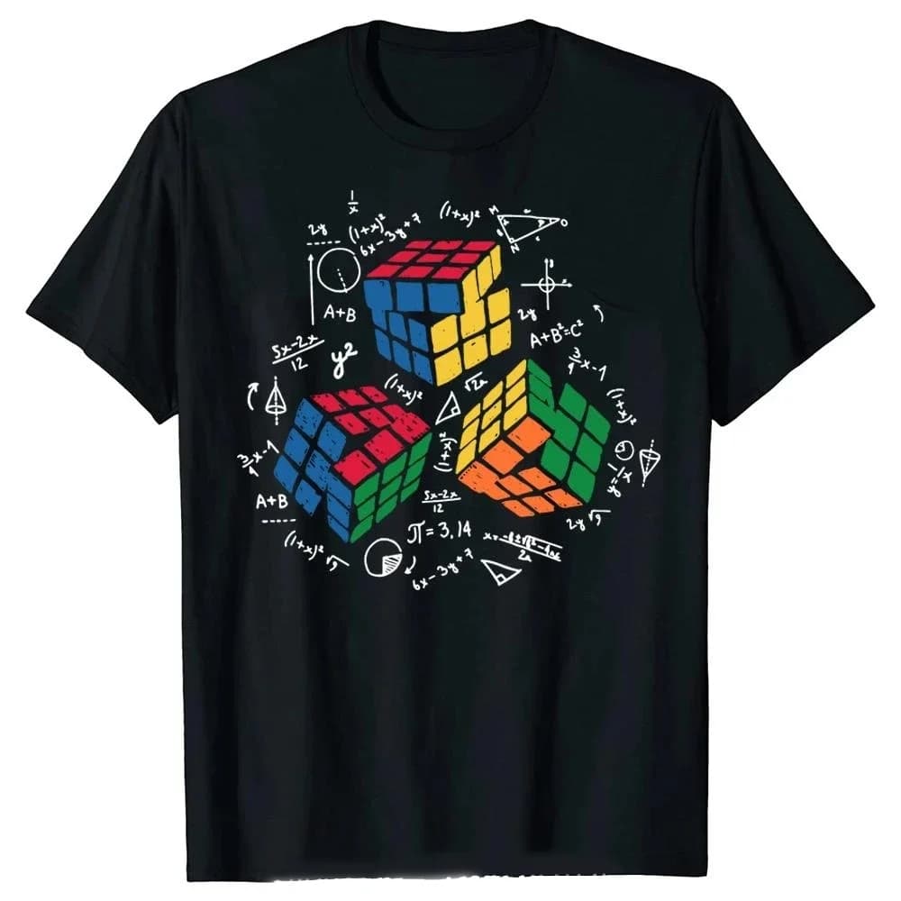 Vêtements joueur de mathématiques Cube T-shirt été mode femmes T-shirt hauts T-shirt