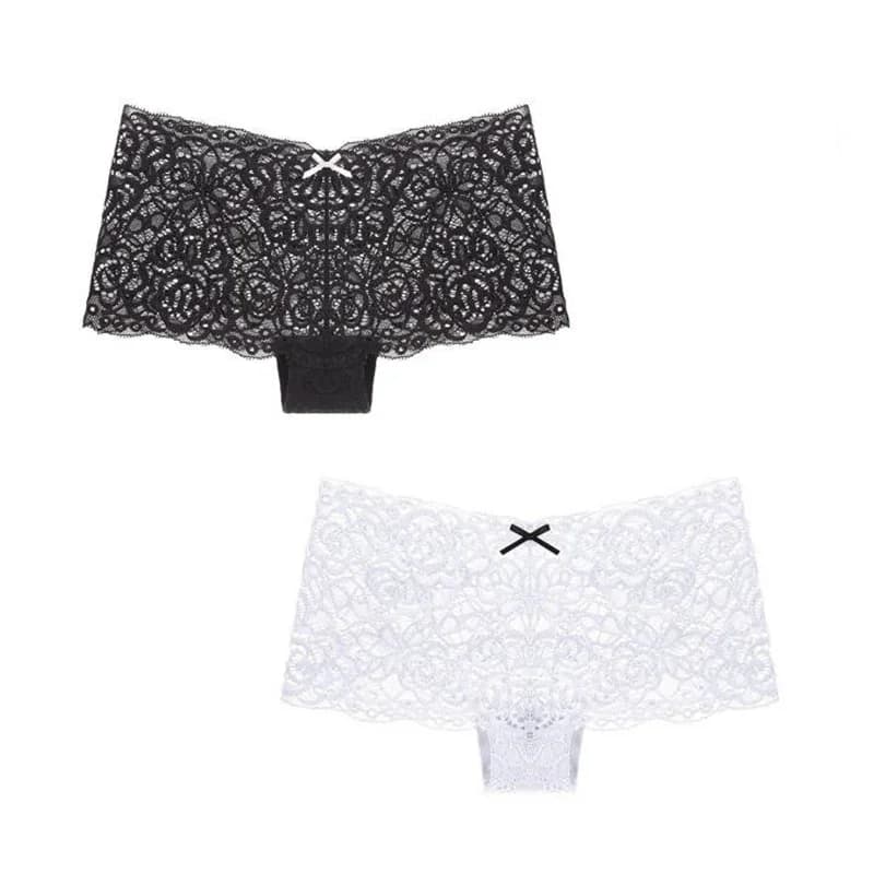 Boyshorts sous-vêtements pour femmes culottes florales Sexy S-XL filles taille basse dames Boxer con