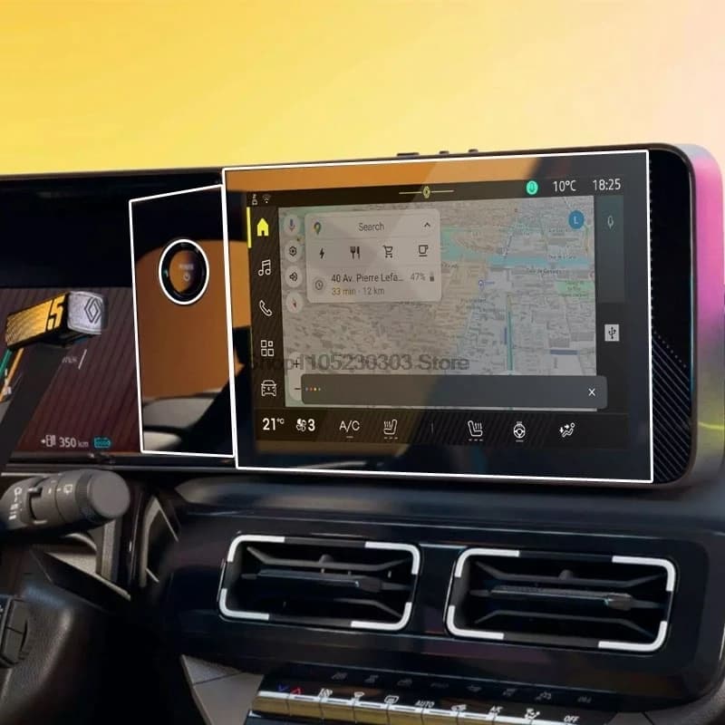 Protecteur d'écran en TPU pour Renault 5 e-tech 2026 2025, 10.1 pouces, Film d'accessoires pour Cons