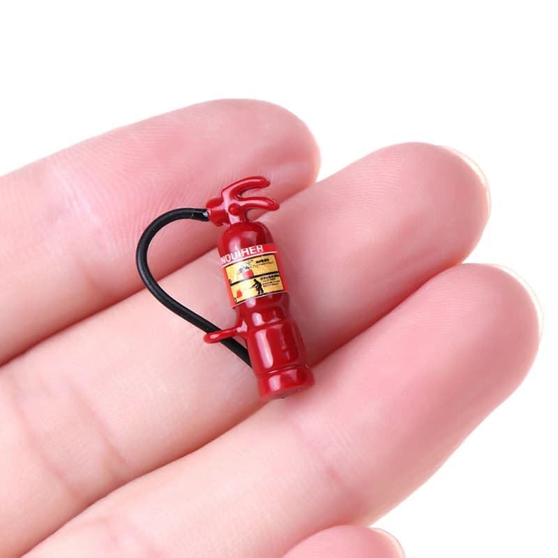 Mini Extincteur Miniature à Échelle 1:12, 1 Pièce, Jouet Mignon, Jeu de beurre, Meubles de Maison, A