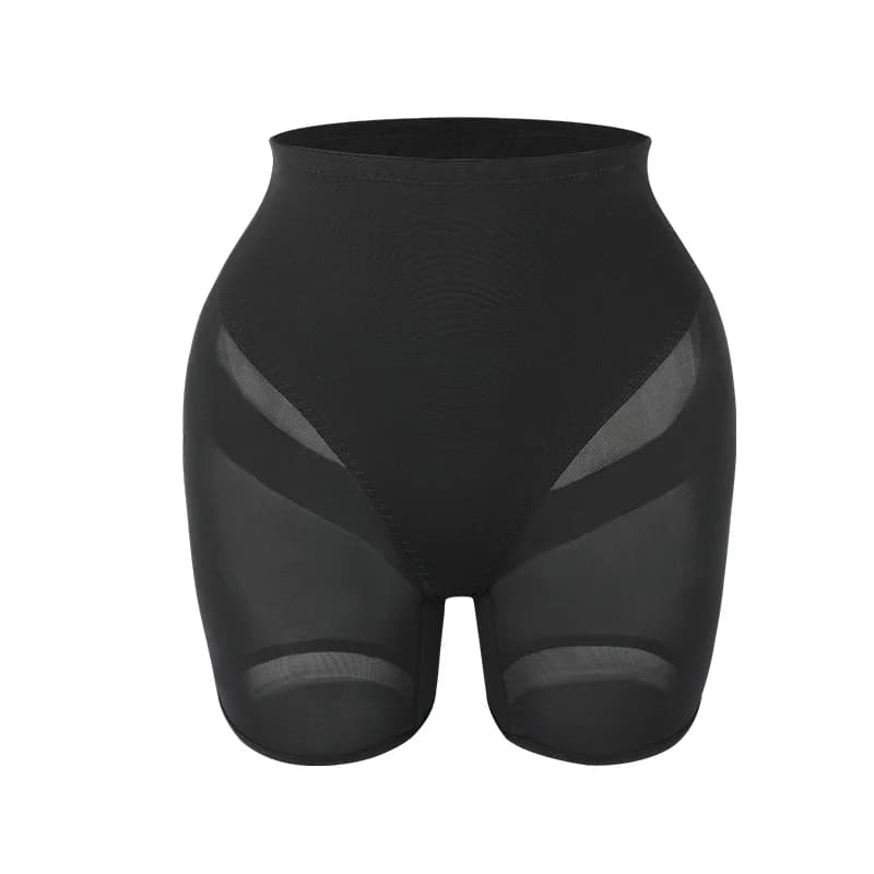 Culotte gainante sexy pour femme, taille haute, double couche en maille, coupe en V au dos, effet ve