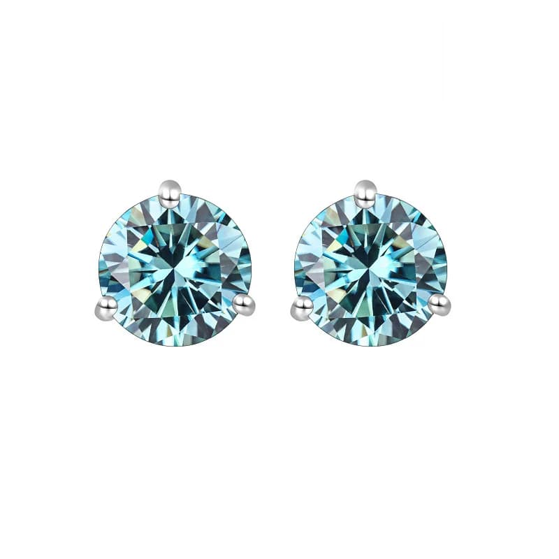 Gica Gema-Boucles d'oreilles à tige en diamant Moissanite pour femme, argent regardé S925, haute qua