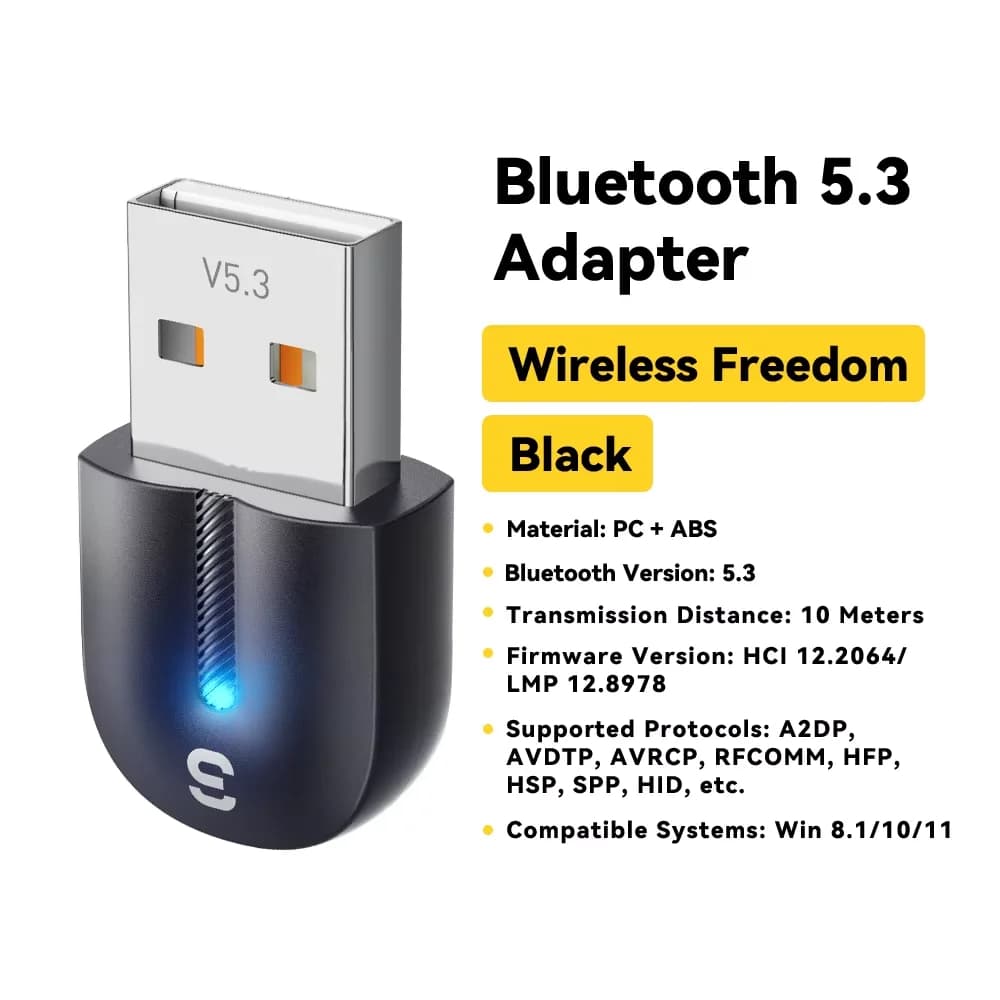 Essager USB Bluetooth 5.3 adaptateur Aux récepteur Audio émetteur pour PC haut-parleur ordinateur po
