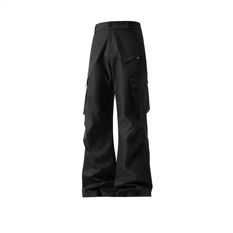 Pantalon utilitaire pour homme XXXL, style américain d'automne, couleur unie, pantalon de travail, c