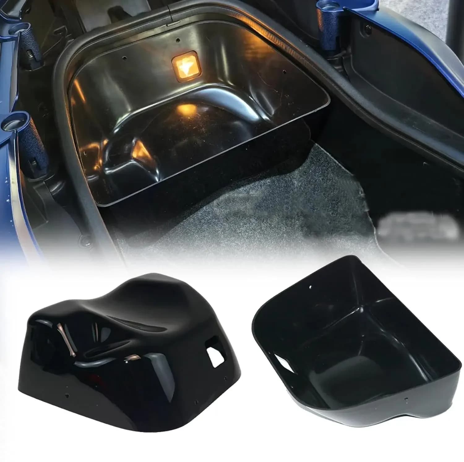 Boîte de rangement pour moto, accessoires stéréo 3D, seau de rangement noir pour TMAX 530 DX SX 2017