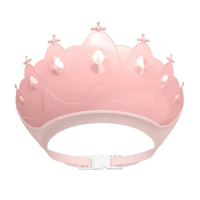 Bonnet de shampoing pour bébé, taille réglable, couronne, bonnet de douche pour bébé, visière de bai