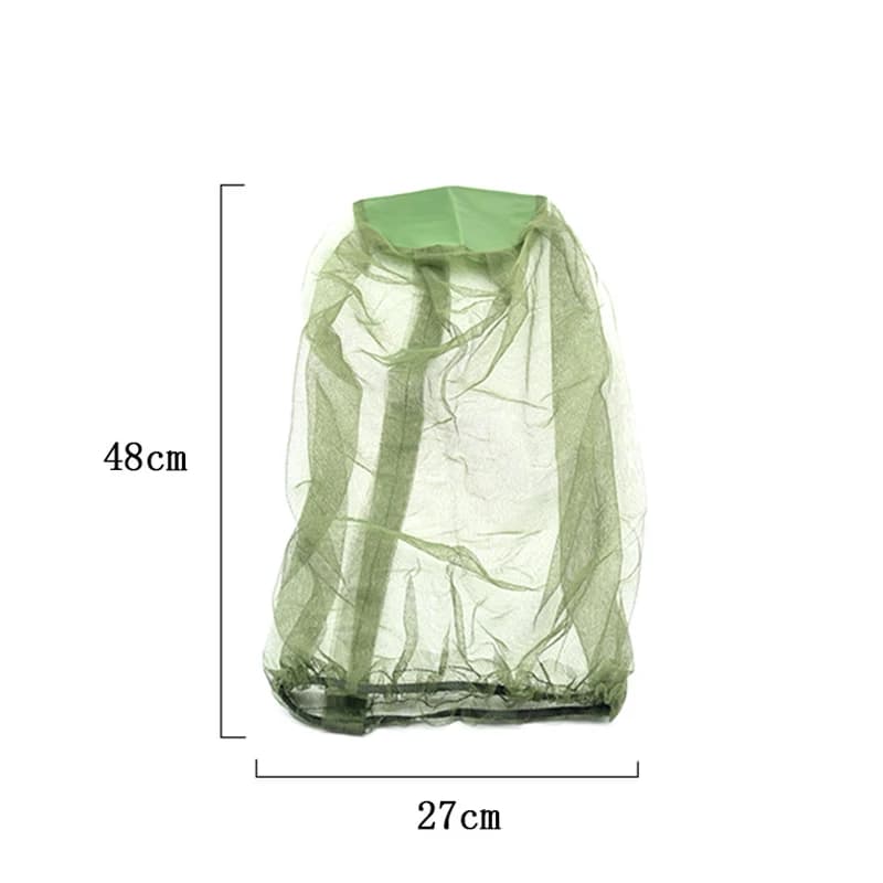 Chapeau moustiquaire d'extérieur pliable en maille fine, anti-insectes, respirant, protection solair