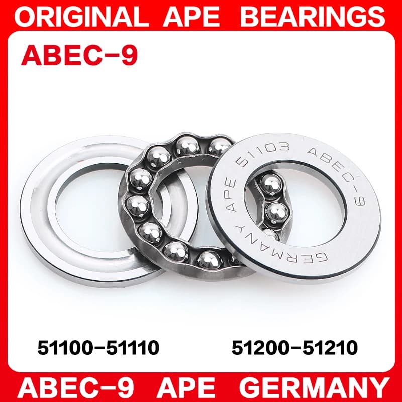 2 pièces Roulements ABEC-9 51100 51200 51101 51201 51102 51202 51103 51203 51104 51204 51105 51205 5