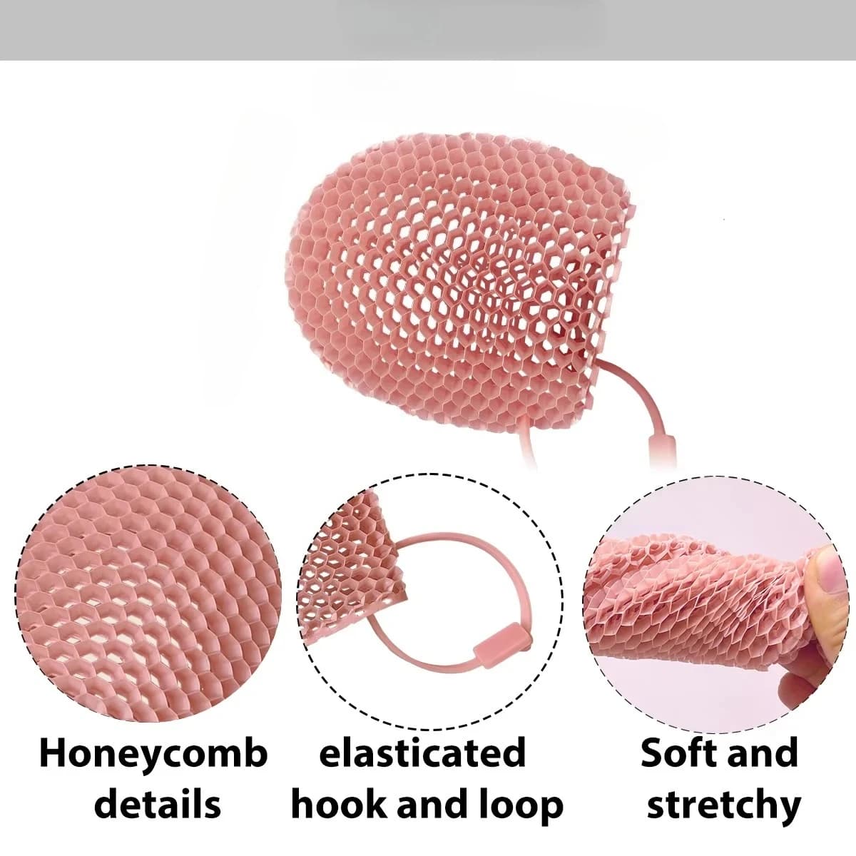 Gants exfoliants pour la douche en forme de nid d'abeille, disponibles en plusieurs couleurs, nettoi