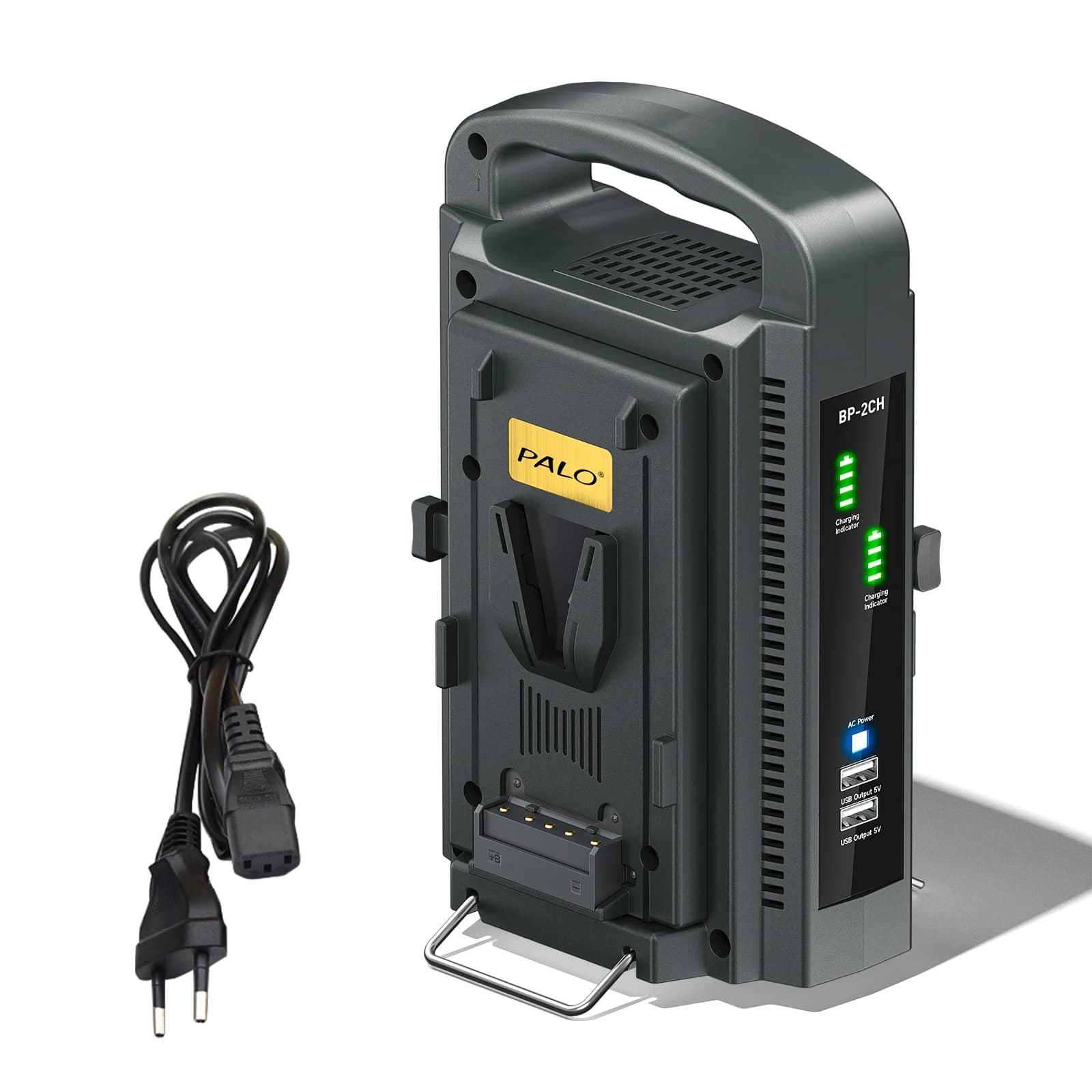 PALO-Batterie d'origine pour appareils photo et caméscopes, Moniteurs à grande lumière LED, MacPleet
