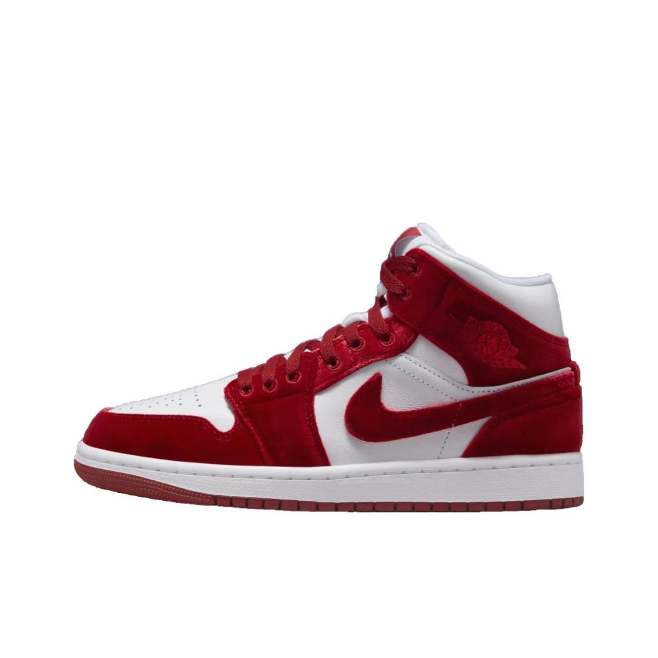 POIZON Jordan 1 Mid Se Red Velvet pour femme FZ3334-100