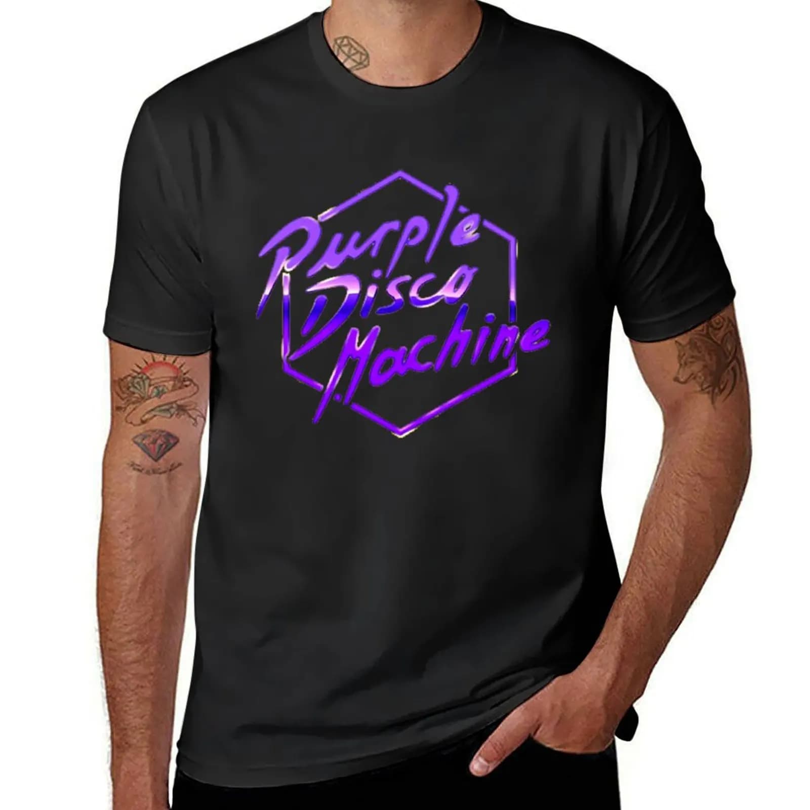 Violet Disco Machine dj allemagne T-Shirt personnalisé vêtements d'été hommes t-shirts drôles