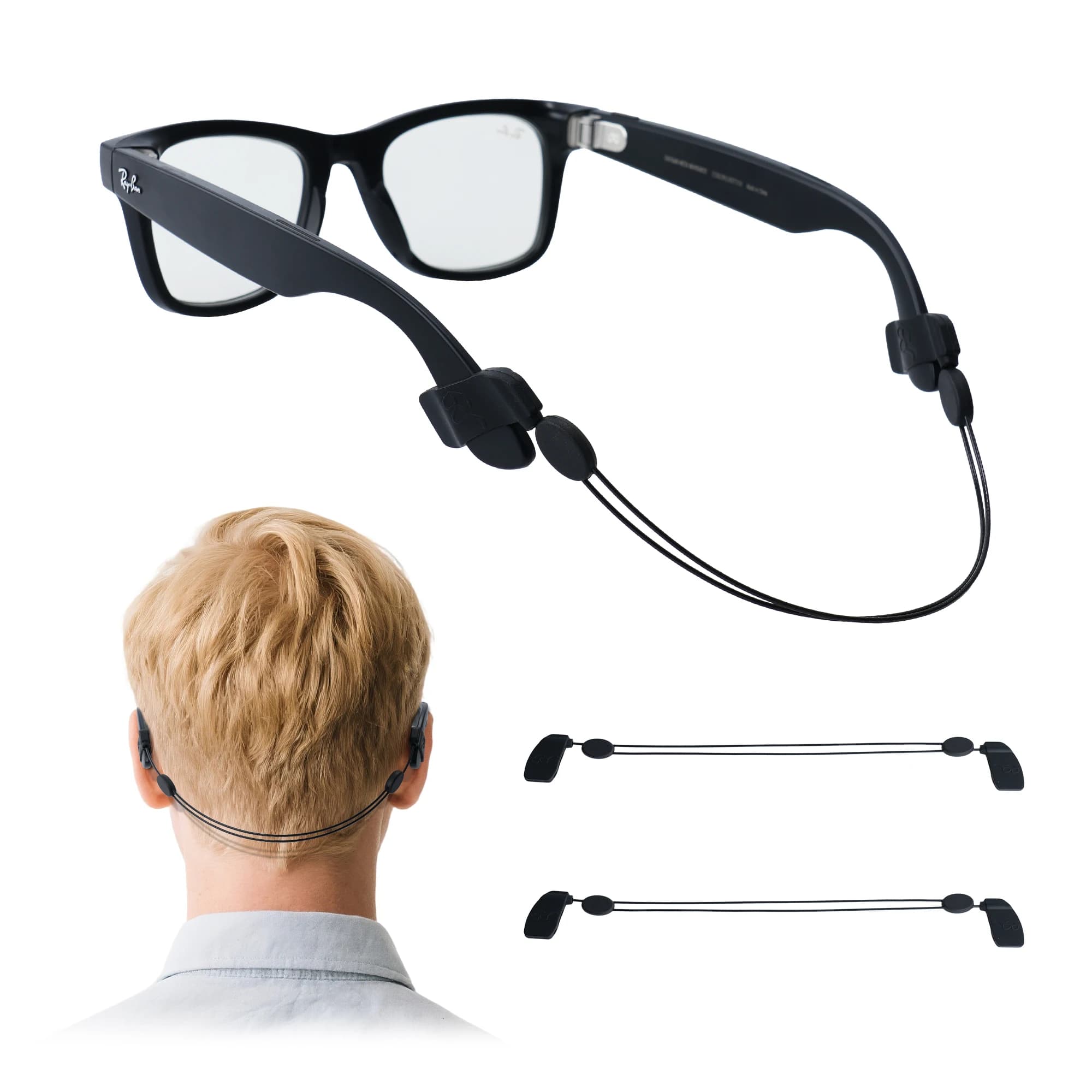 HIbloks pour RayBan Meta Wayfarer accessoires de lunettes intelligentes air antidérapant lanière ant