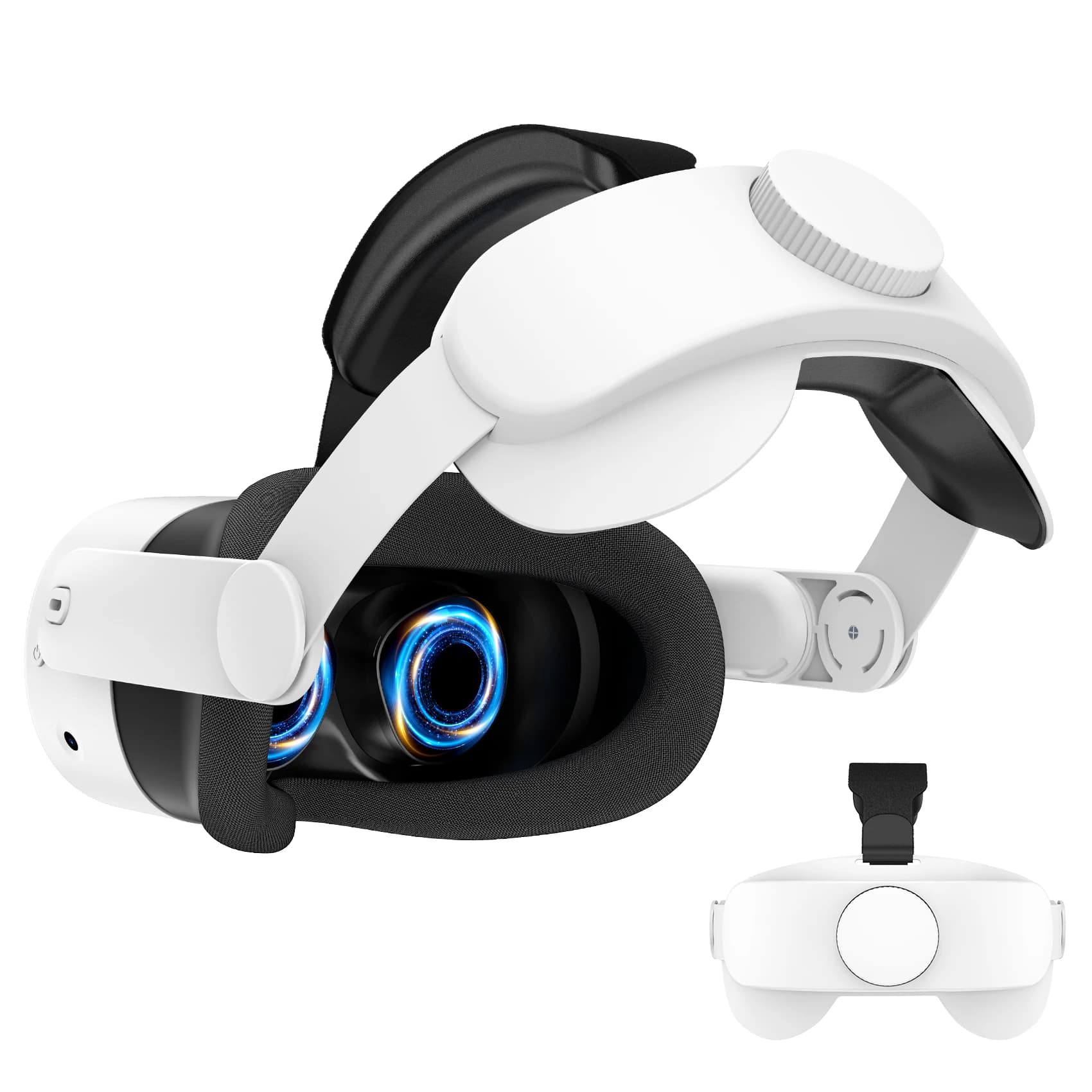 Sangle de tête compatible avec Meta Quest 3/Quest 3S, accessoires VR, sangle Elite réglable de rempl