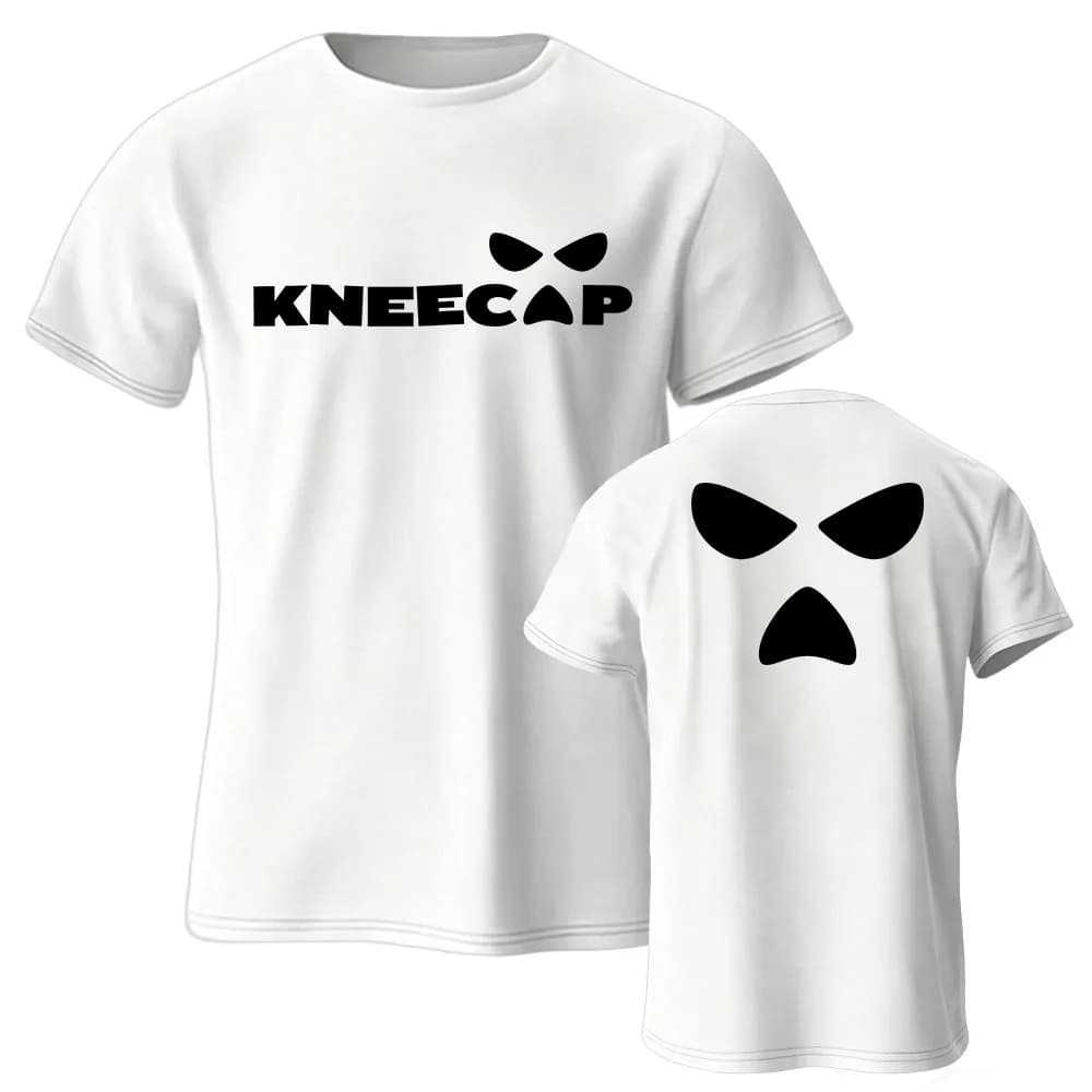 T-shirts unisexes avec logo Kneecap imprimé, streetwear, coton, manches courtes, t-shirt doux pour h