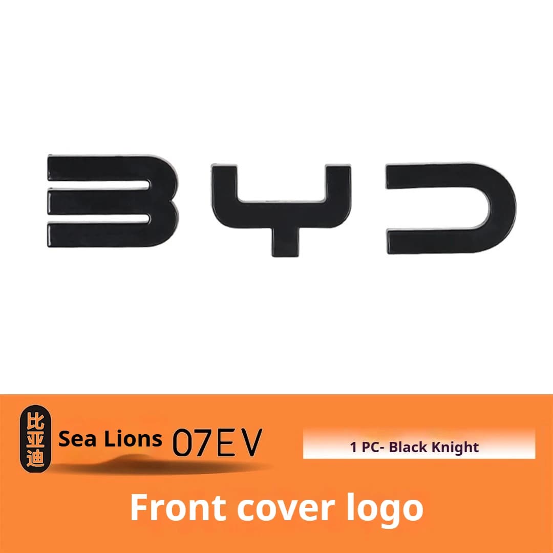 Emblème avant noir pour voiture BYD Sealion 7 EV, Badge arrière de guerrier noir, Modification, Styl