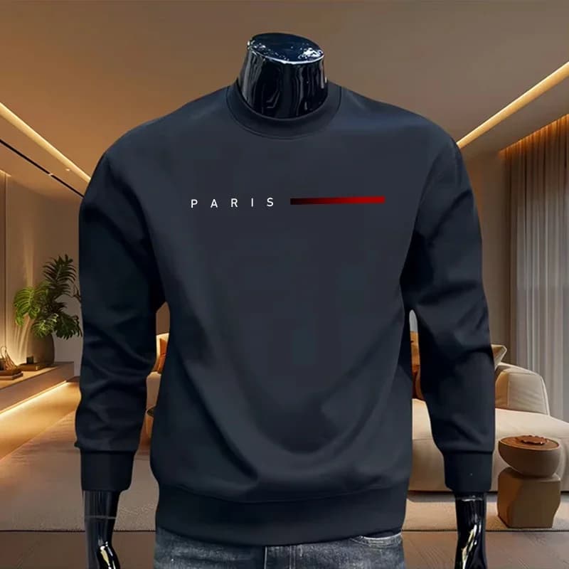 Sweat-shirts pour hommes à prix réduits, imprimés, col rond, haute qualité, manches longues, décontr