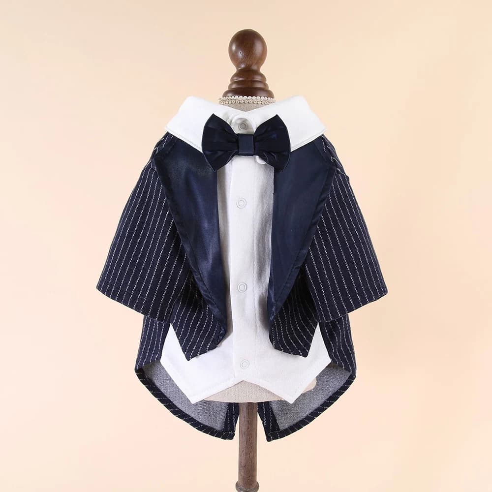 Chemise pour chien, vêtements de smoking pour animaux de compagnie pour garçons, tenue formelle pour