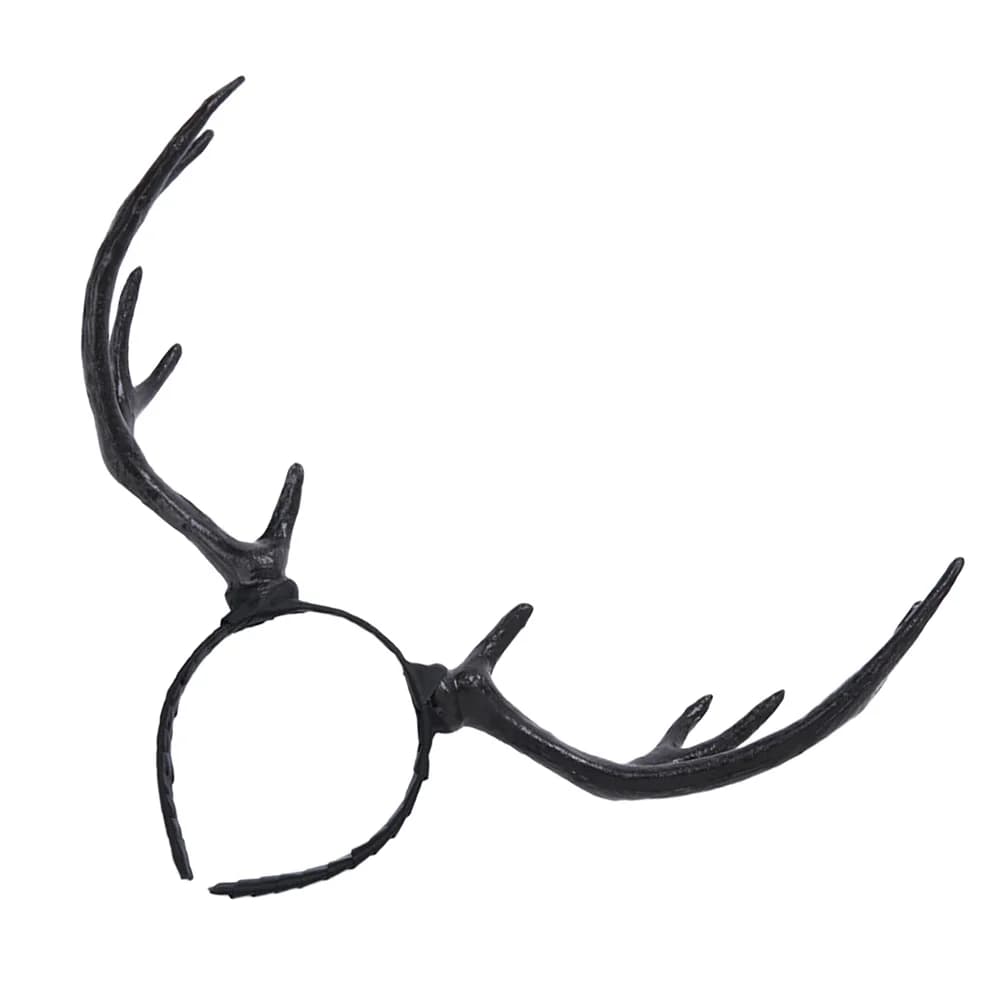 Bandeau de noël en bois de renne, corne de cerf, cerceau en bois d'élan, bandeau oreilles de Costume