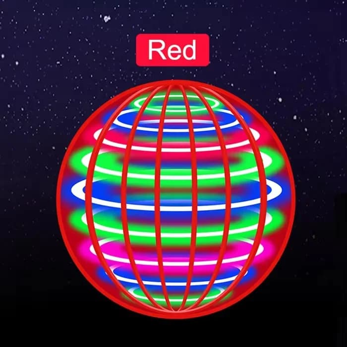 Ballon volant magique UFO avec lumières LED éblouissantes, machine volante à rotation automatique, j