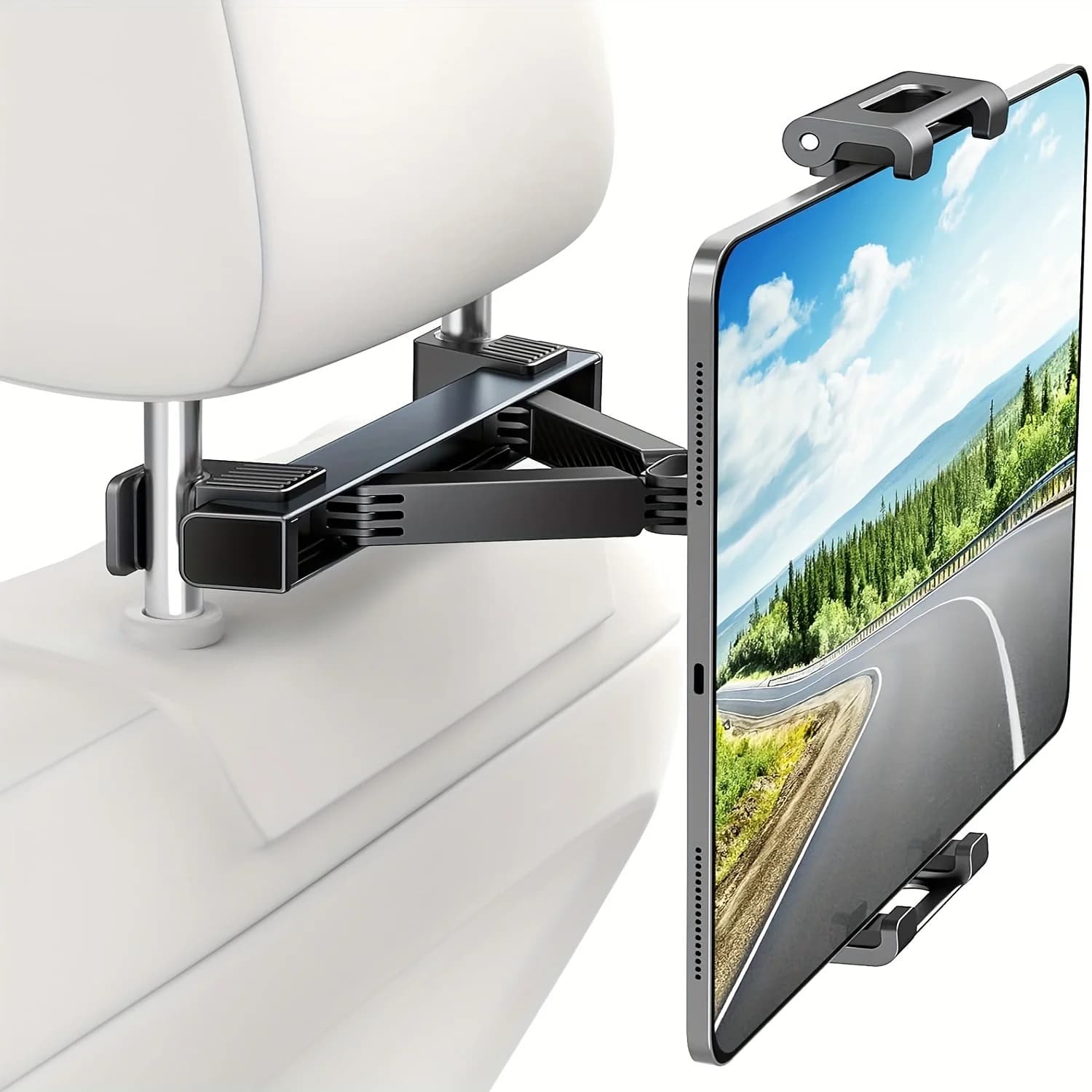 Support de téléphone de voiture et support de tablette pour siège arrière, Rotation à 360 degrés, su