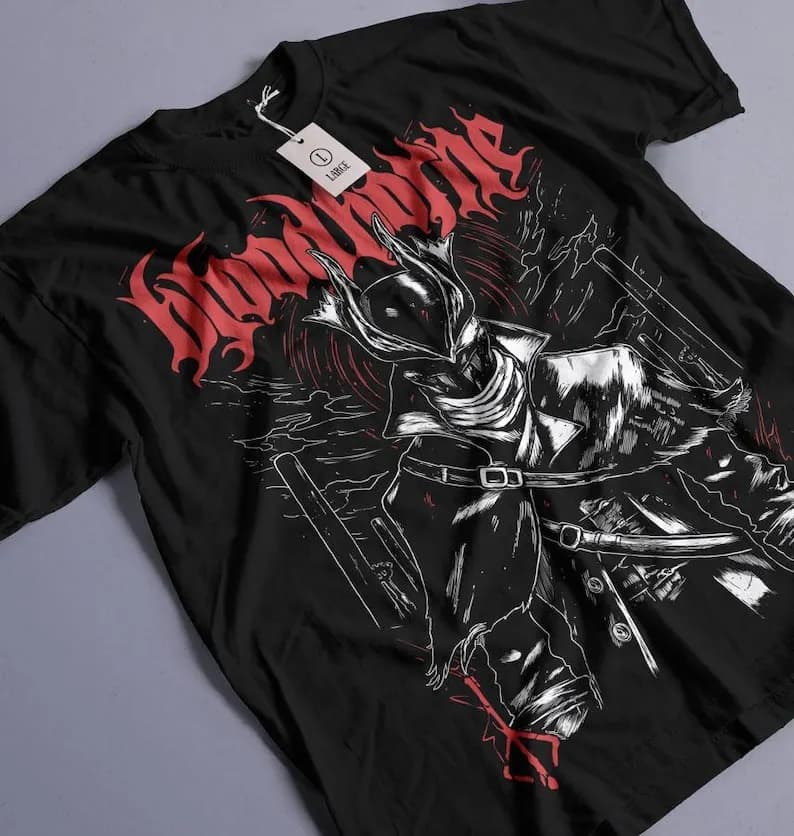 T-shirt de jeu unisexe Bloodborne Lady Maria of the Astral Clocktower, chemise Soulsborne Yharnam
