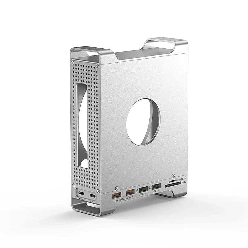 Conception 3 en 1 pour Mac Mini M4/M4 Pro 2024, support de Station d'accueil en alliage d'aluminium,