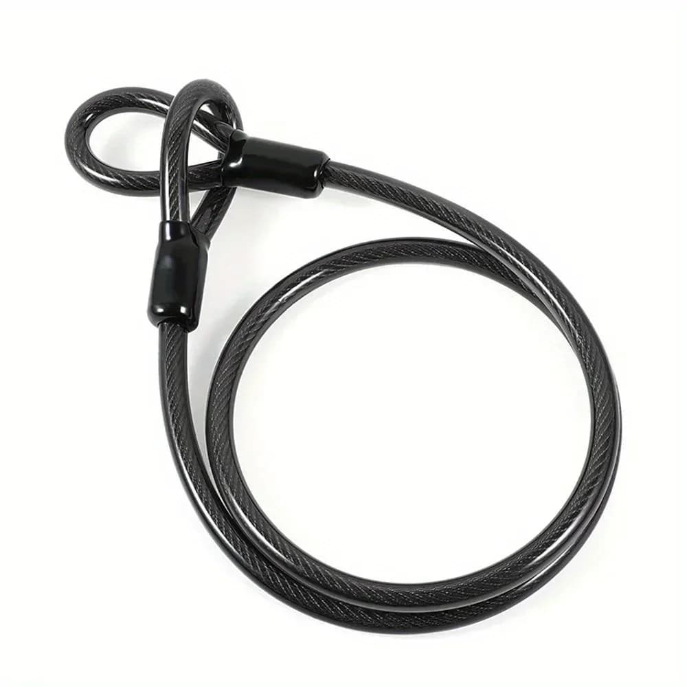 Nouvelle chaîne de câble de sécurité 1.2m pour le cyclisme, Protection du casque de moto, accessoire