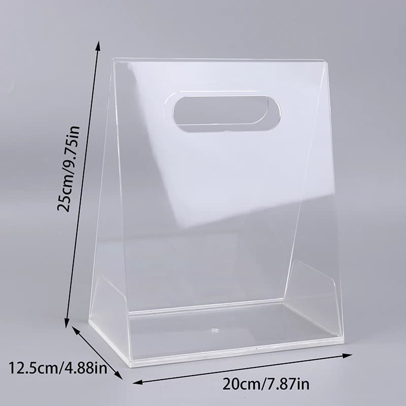 Sac à fleurs Transparent en acrylique, emballage créatif réutilisable pour fournitures de fleuriste,