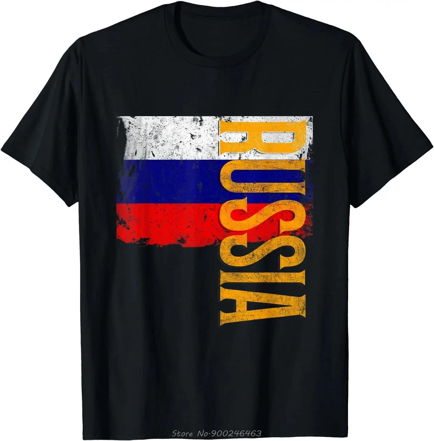 T-shirt alphabet russe pour hommes, t-shirts en coton, t-shirt fitness, cadeau de vacances créatif, 