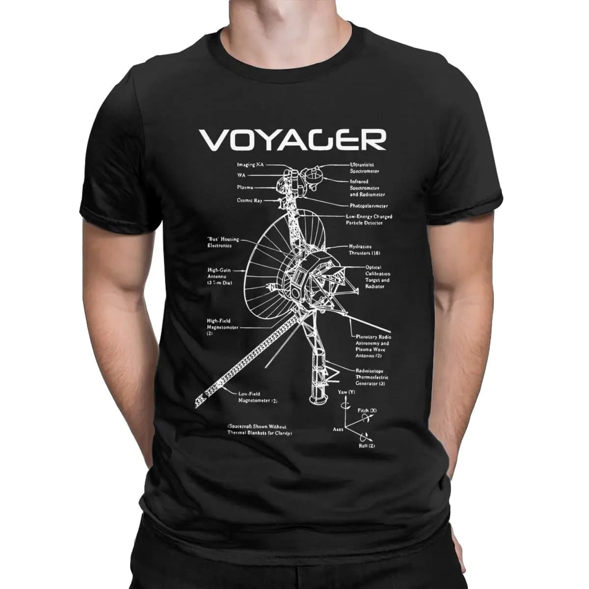 T-Shirt Estival à Manches Courtes et Col Rond pour Homme, Vêtement en Coton, Programme Voyager Inter