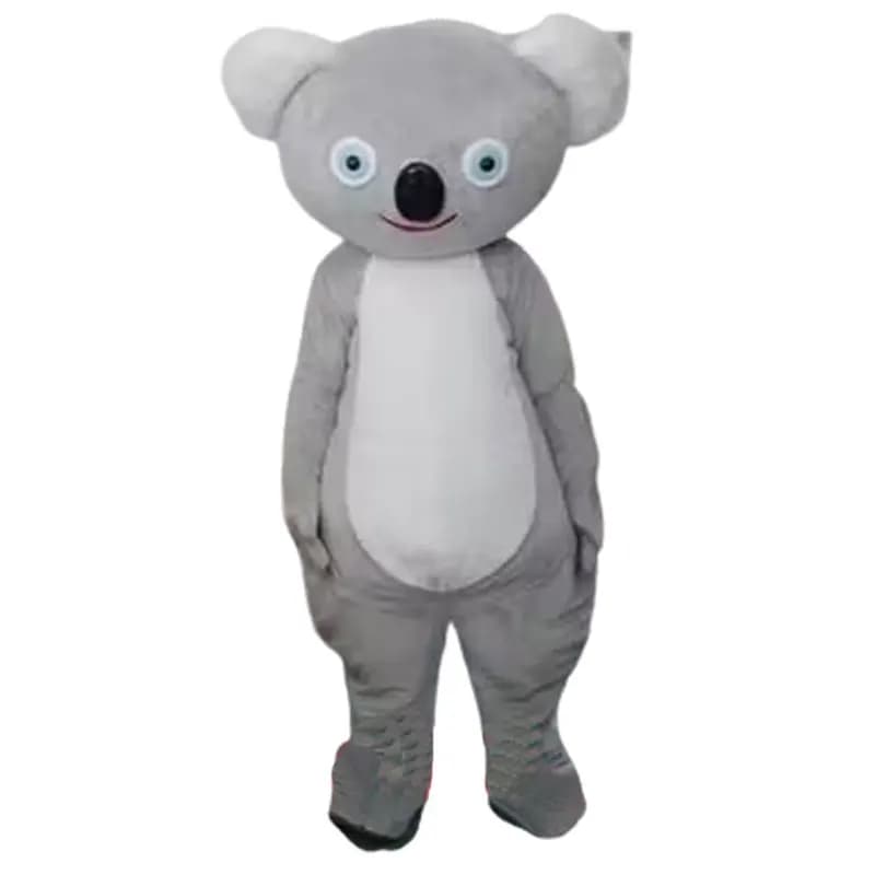 Costume de mascotte kangourou en peluche, vêtements de beurre de koala, mignon, marche, dessin animé