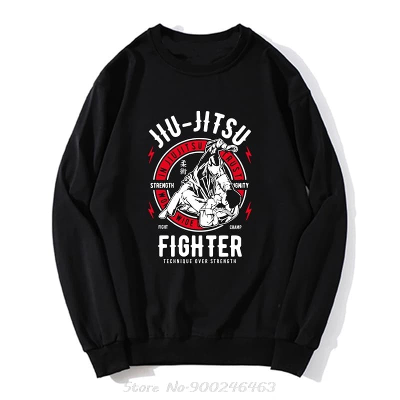 Vêtements pour hommes en Jiu Jitsu We Trust Sweat à capuche d'arts martiaux Mma Fighter Sweat-shirt 