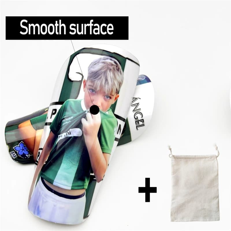 Protège-tibias de football au design personnalisé, avec motifs créatifs, légers et durables pour les