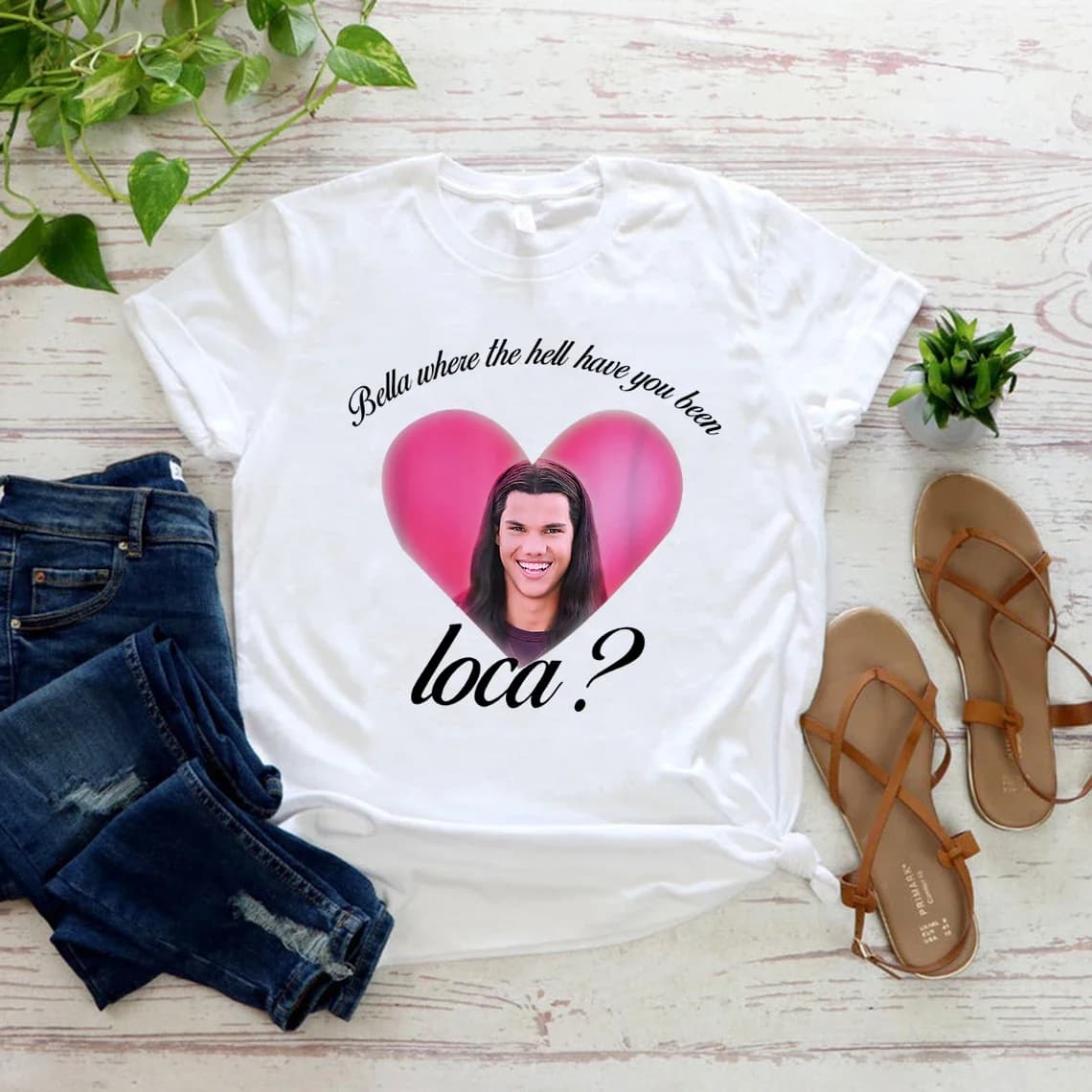 Bella où l'enfer vous avez été Loca t-shirt crépuscule chemise unisexe à manches courtes col rond t-