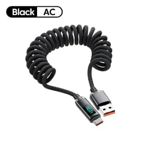 Chargeur de voiture rétractable 120W, câble USB C 3 en 1, cordon de charge rapide pour iPhone 15 16