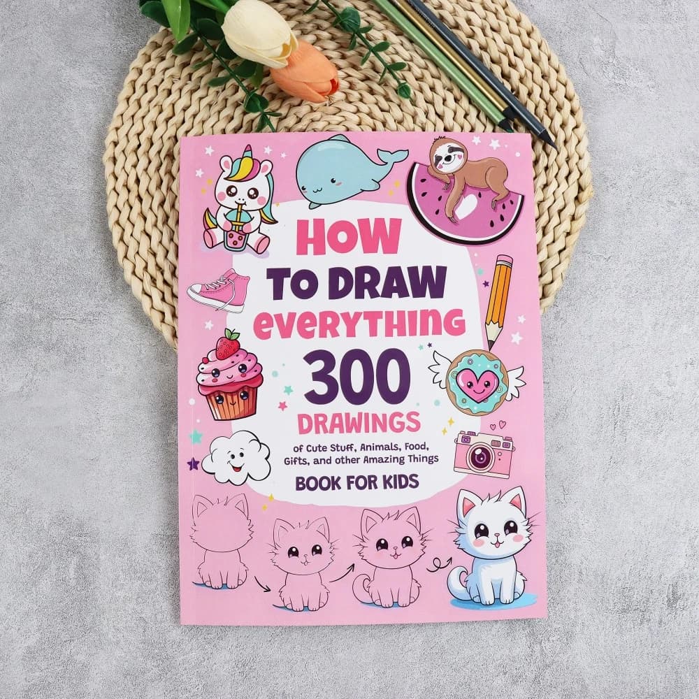 Livre de coloriage - Comment dessiner tout ce qui existe : 300 dessins de choses mignonnes, livres d
