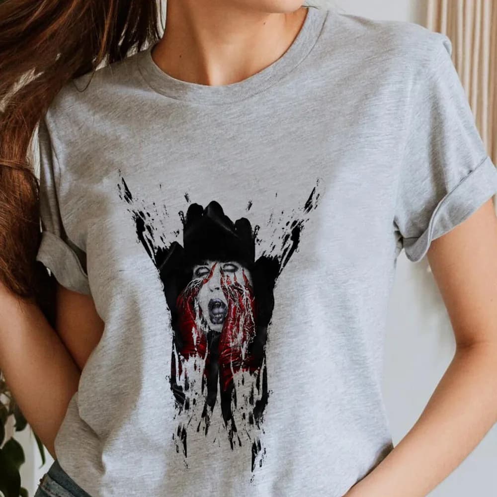 Marilyn Manson t-shirt fille années 80 vêtements coréens rétro hip hop streetwear kawaii Pop Culture