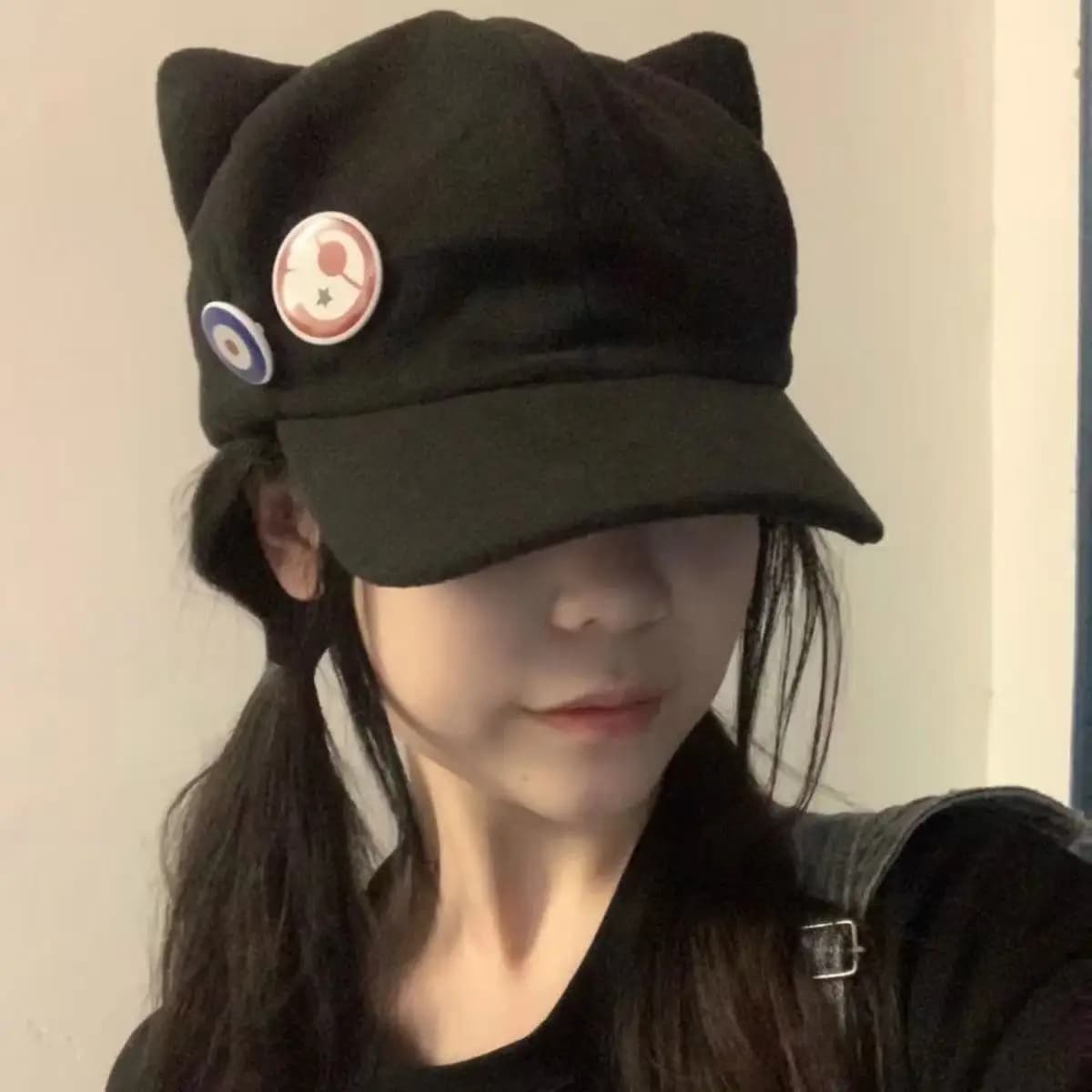 Casquette Gavroche Femme Hiver Automne Chaude en Peluche avec Oreilles de Lapin et Oreilles de Carot