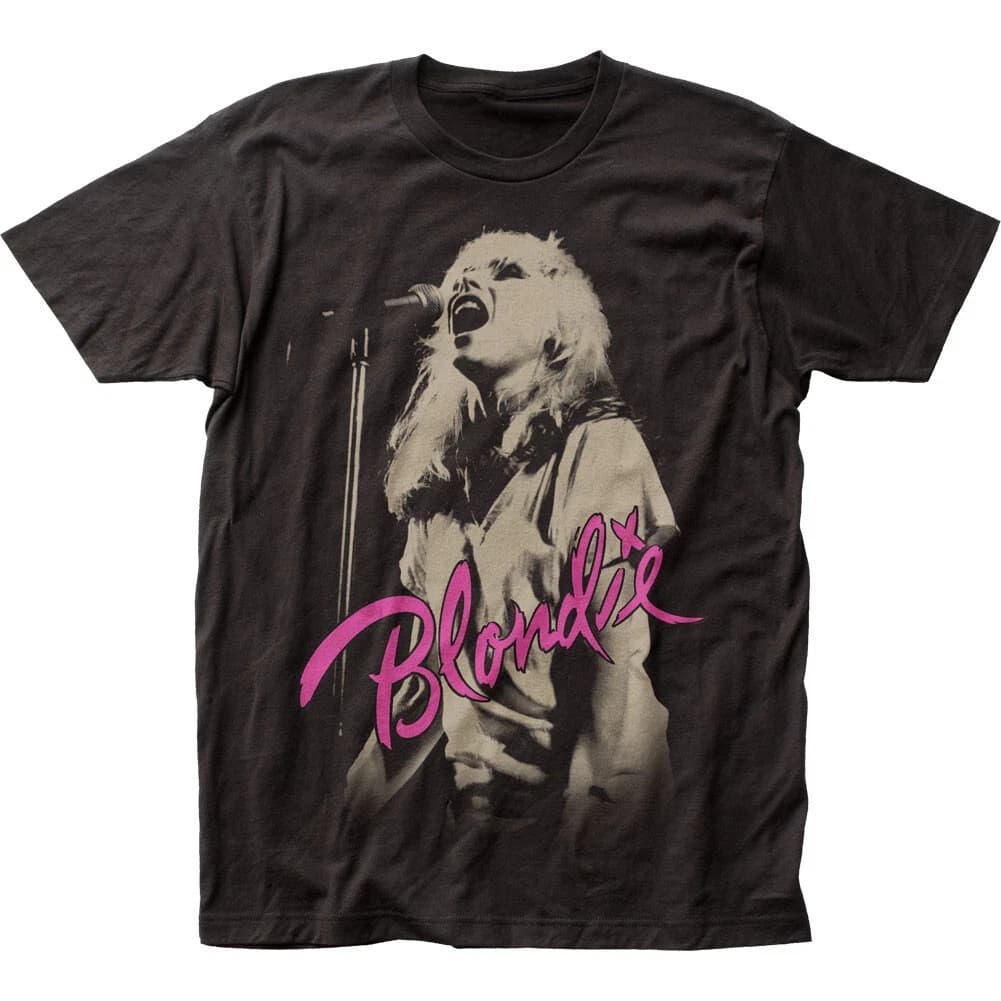 Américain rétro Blondie micro T-shirt hommes Rock musique T-shirt été nouveau rétro mode hommes et f