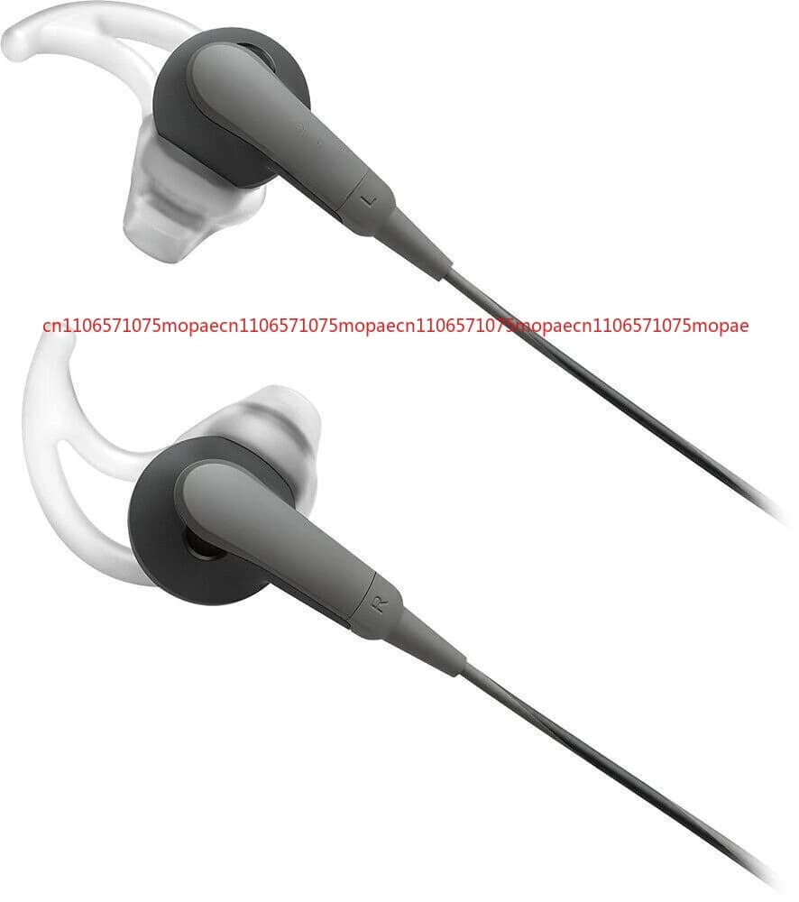 Pour Bose SoundSport filaire 3.5mm Jack écouteurs intra-auriculaires charbon de bois-noir