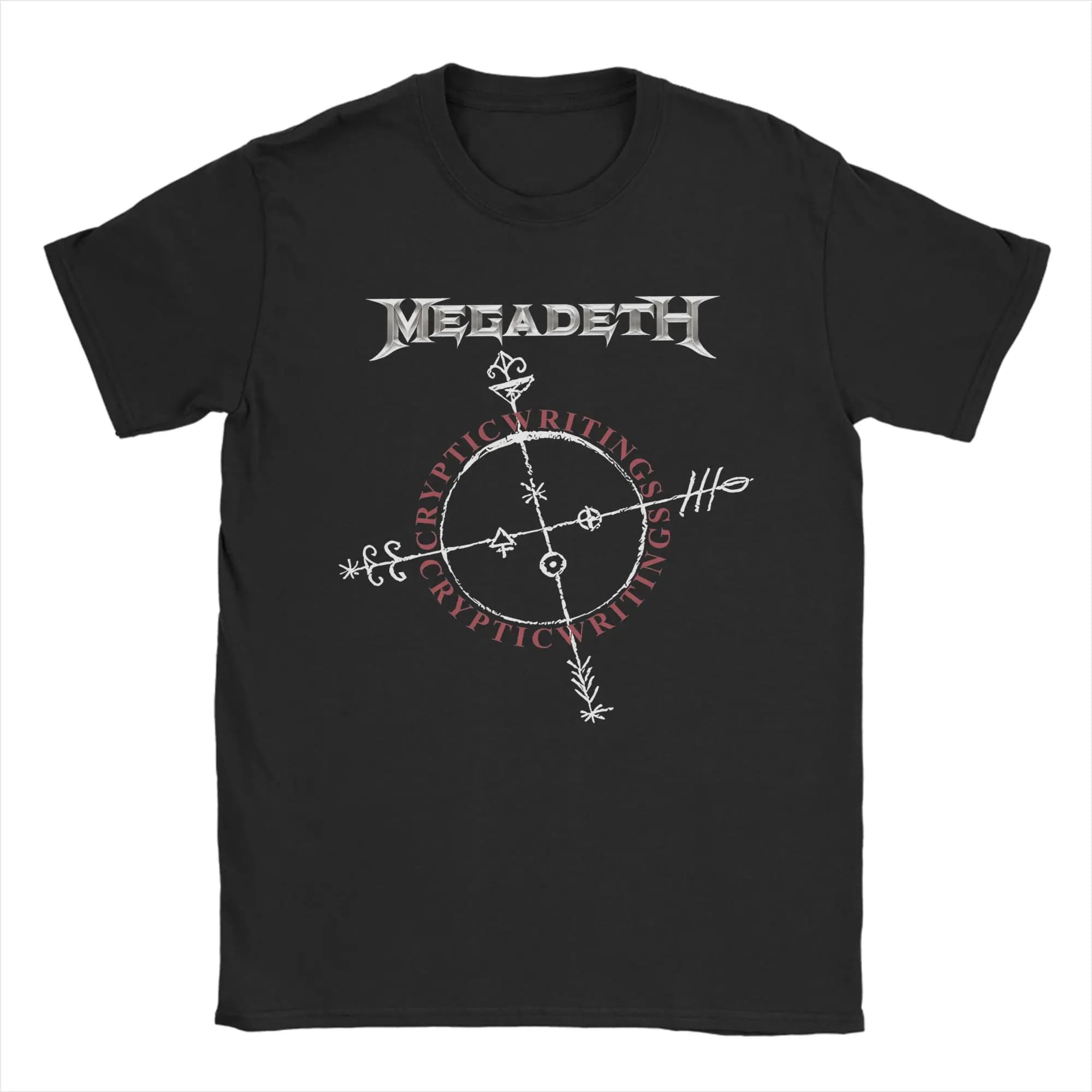 T-shirt de la groupe Megadeths pour hommes, en coton, drôle, col rond, manches courtes, idée cadeau