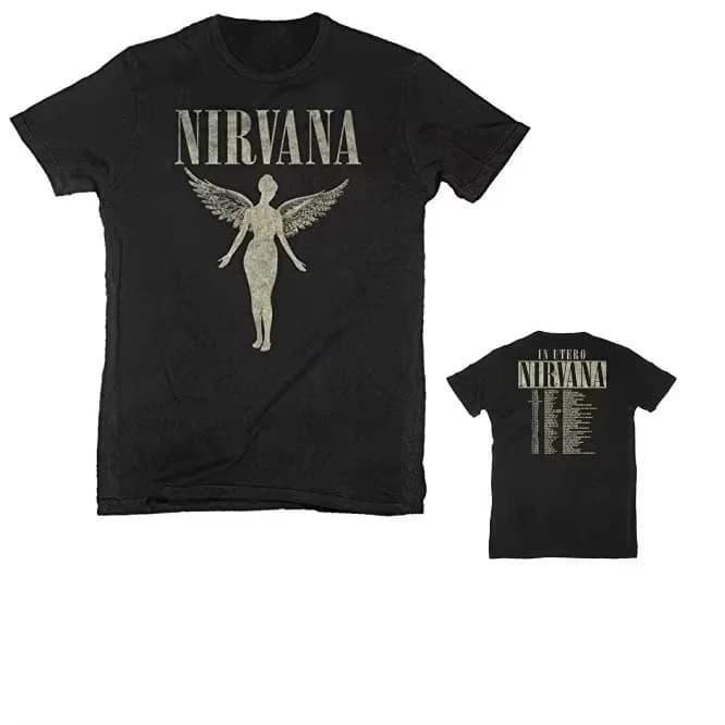 T-shirt Homme Nirvana in Utero Album – Édition Limitée Luxe Y2K Unisexe – Collection Été 2026