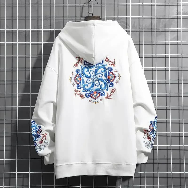 Sweats à capuche brodés pour hommes, sweat-shirt punk pour hommes, vêtements hip hop graphiques, est