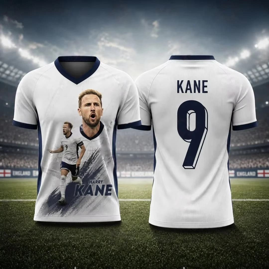 Maillot d'entraînement de l'équipe de football d'Angleterre 2026 pour les matchs, T-shirt de sport d