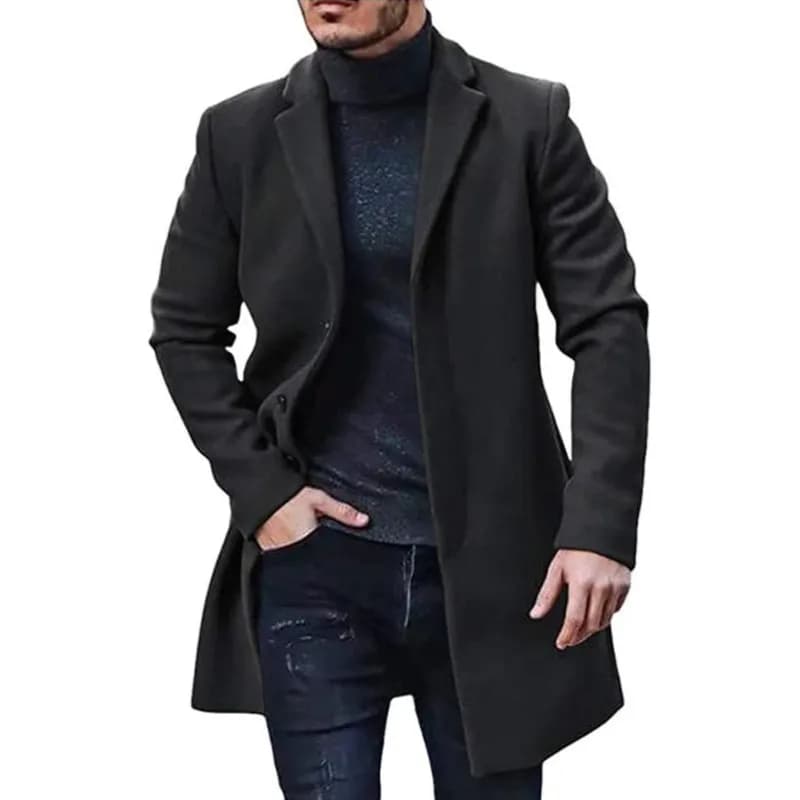Vestes Streetwear pour hommes, couleur unie, vêtements d'extérieur et manteaux décontractés, simple