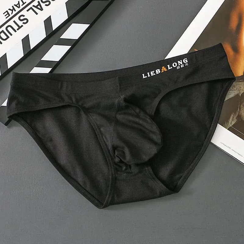 U renflement poche sous-vêtements hommes doux coton slips respirant caleçon solide Lingerie mâle Spo