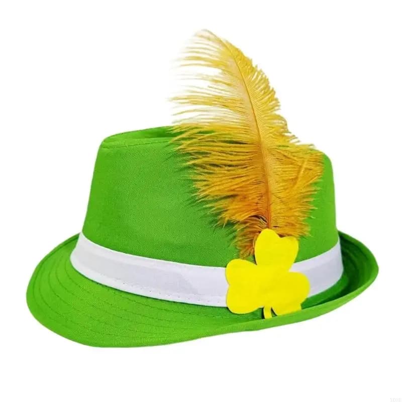 Chapeau Festival plumes irlandais à mode, Design classique moderne, Costume Cosplay, accessoire jeu 