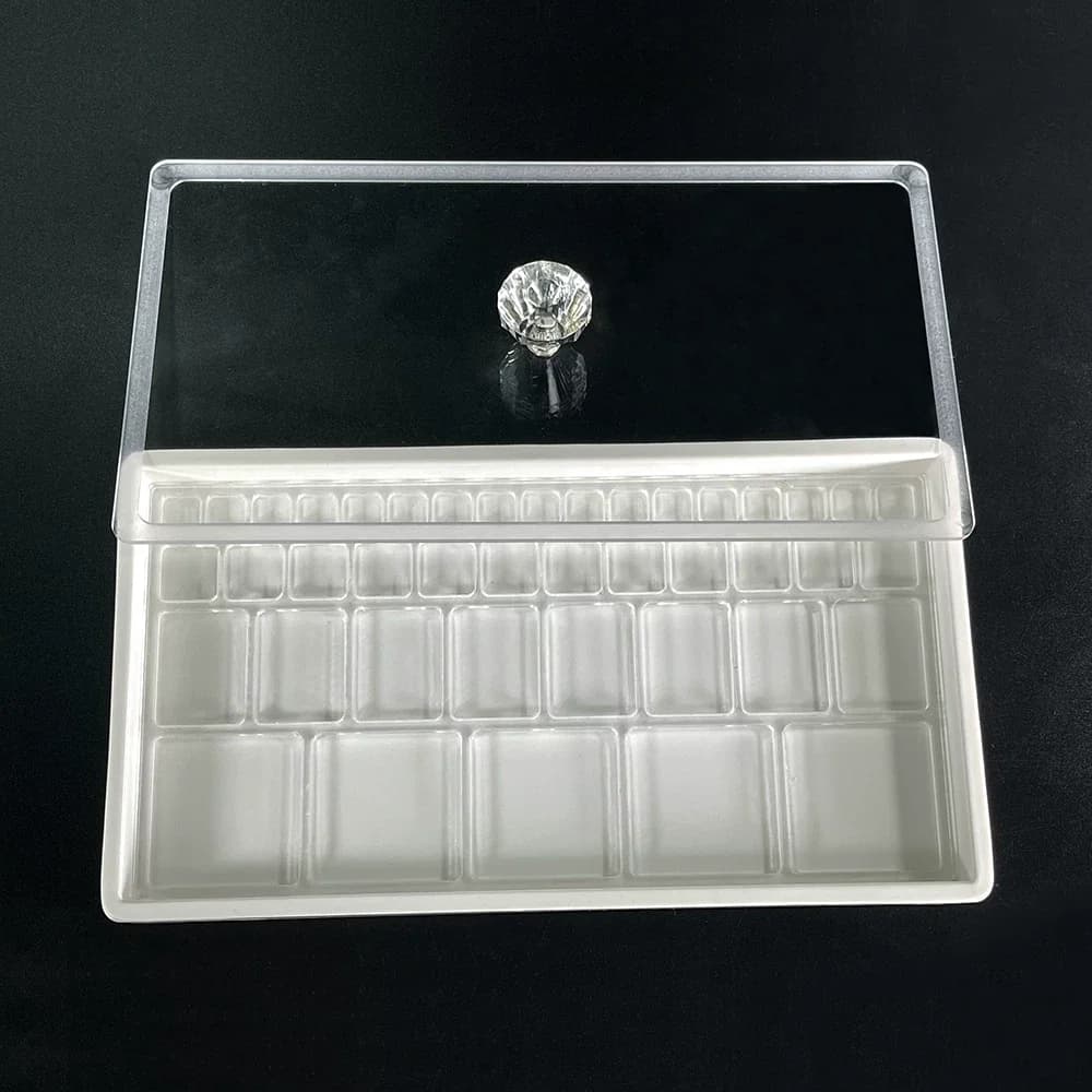 Boîte de rangement pour outils de réparation de montres, accessoires de mouvement, couvercle anti-po